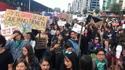 Thousands protest in Ecuador against sexual violence
