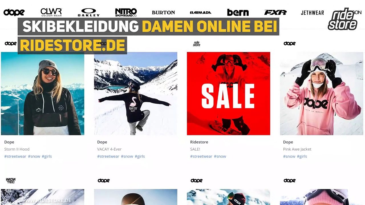 Skibekleidung Damen bei Ridestore.de