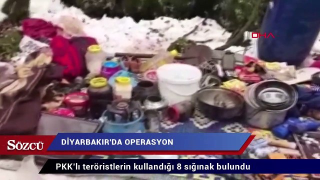 Diyarbakır’da PKK’lı teröristlerin kullandığı 8 sığınak bulundu