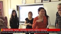 Öğretmenler Yarıyıl Tatilinde Gönüllü Eğitim Görüyor