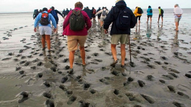 La traversée du Mont Saint Michel - Photographies de Claude Pierry - Musique de Michel Allain
