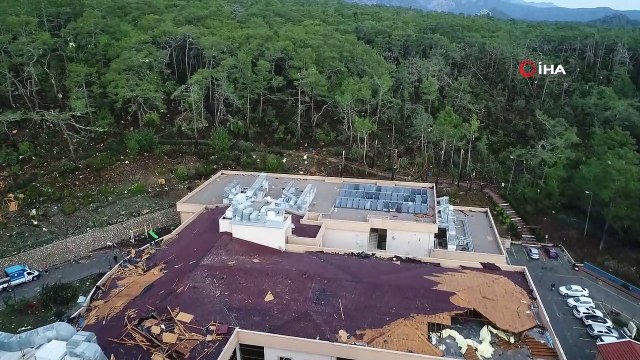 Hortumda kaybolan Buse’nin arama çalışmaları havadan görüntülendi