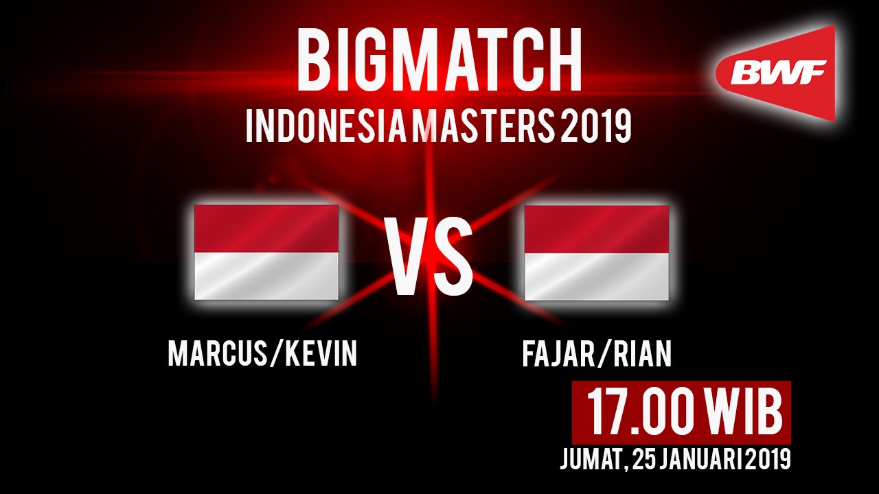 Jadwal Live Indonesia Masters 2019, Sesama Ganda Putra Andalan Indonesia Bertemu