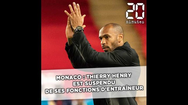 Monaco: Thierry Henry est suspendu de ses fonctions d'entraîneur
