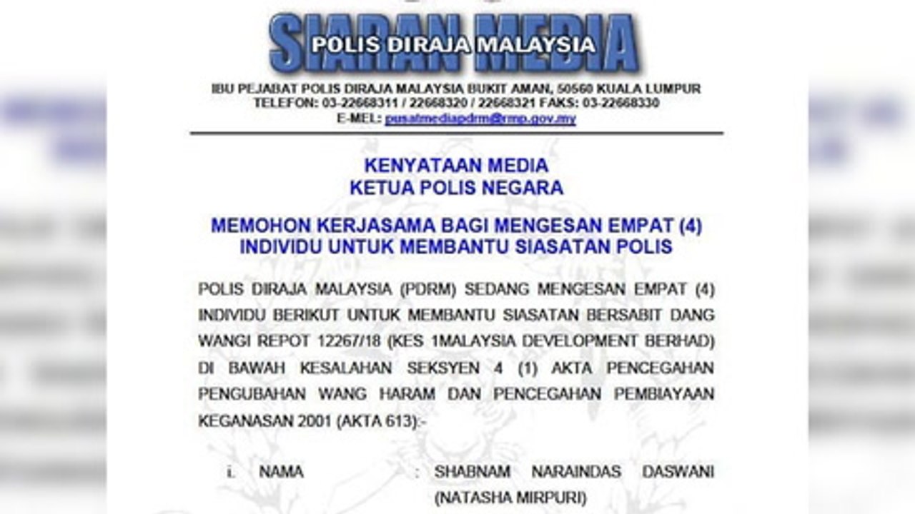 Wanted: Jho Low's parents, two others, in police 1MDB probe