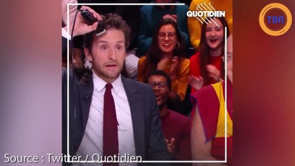 Un chroniqueur de Quotidien se rase la tête en direct !