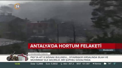 Antalya'da hortum felaketi