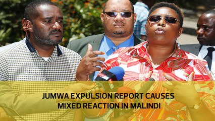 Jumwa's expulsion report causes mixed reaction in Malindi
