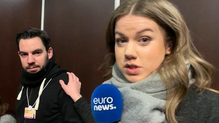 Inside Davos' media centre with Isabelle and Sasha