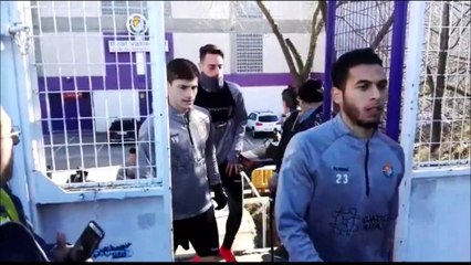 Sergi Guardiola, en su Primer Entrenamiento con el Real Valladolid