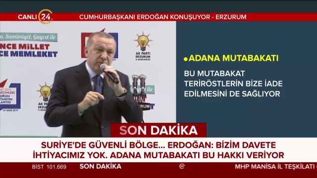 Fırat'ın doğusunu temizleme kararlılığımızı bir kez daha ifade