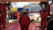 Rallye Monte-Carlo : Sébastien Ogier à son arrivée des spéciales du matin