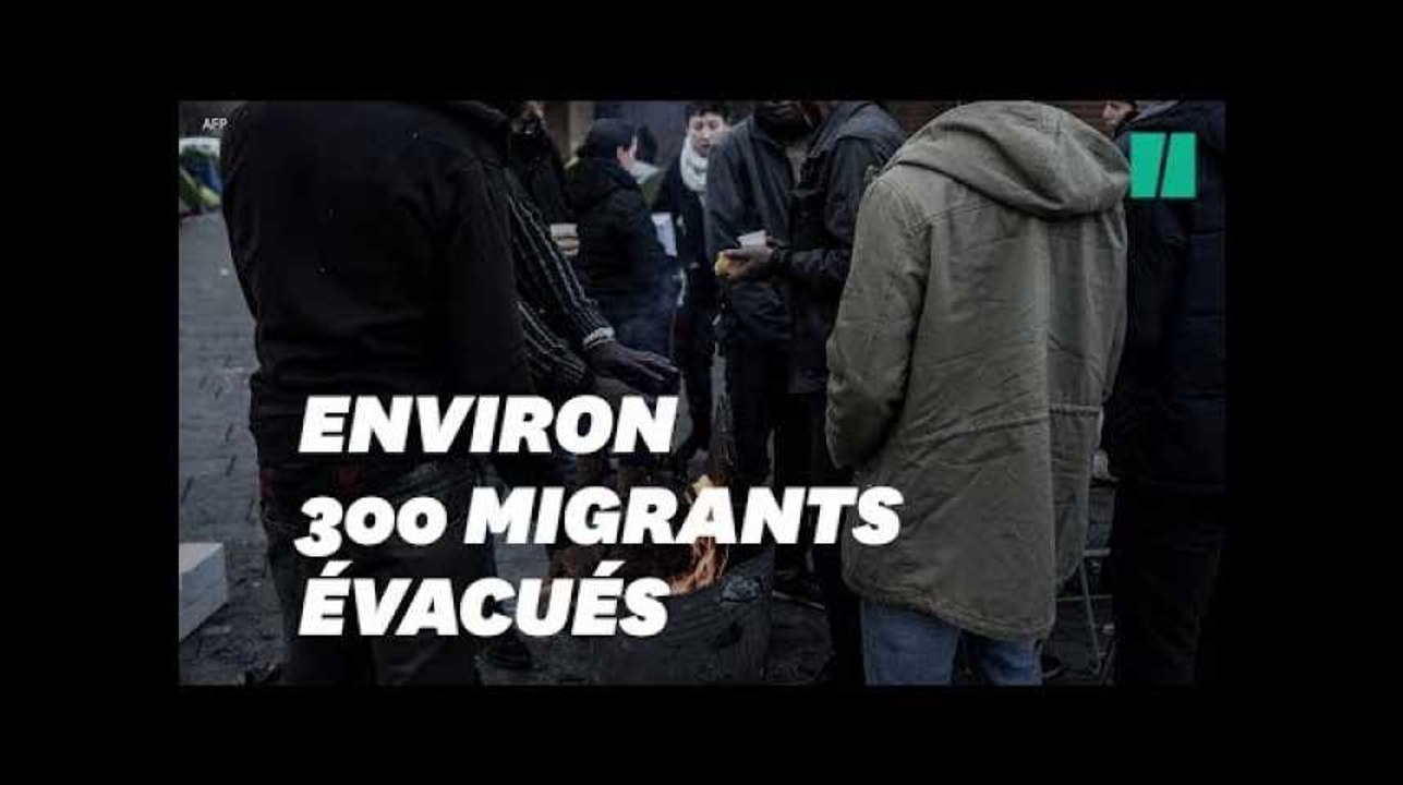 Évacuation du camp de 300 migrants de Saint-Denis