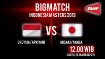 Jadwal Pertandingan Semifinal Indonesia Masters 2019, Dukung Greysia/Apriyani Lawan Wakil Jepang