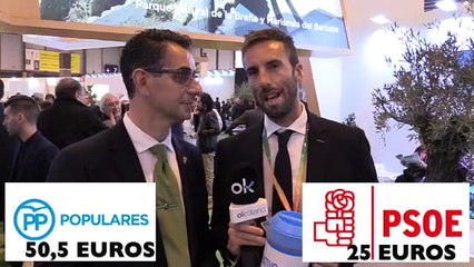 ¡¡Ojeda casi les saca 300 euros a los políticos en FITUR !