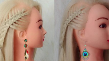 Peinado Fácil de Hacer con Trenza de 5 Cabos y Pelo Suelto