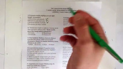 7. Sınıf Hz. MUHAMMED'in Hayatı (SİYER) 1. Dönem 2. Yazılı Soruları ve Çözümü (%99 Çıkabilir  )