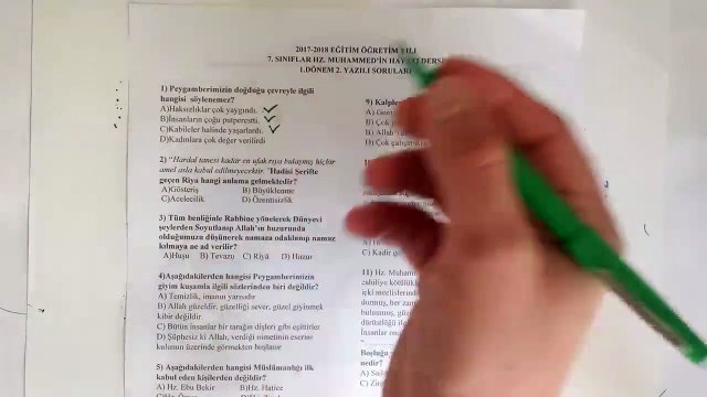 7. Sınıf Hz. MUHAMMED'in Hayatı (SİYER) 1. Dönem 2. Yazılı Soruları ve Çözümü (%99 Çıkabilir )
