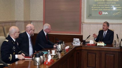 Bakan Akar, ABD’nin Suriye Özel Temsilcisi Jeffrey'i kabul etti