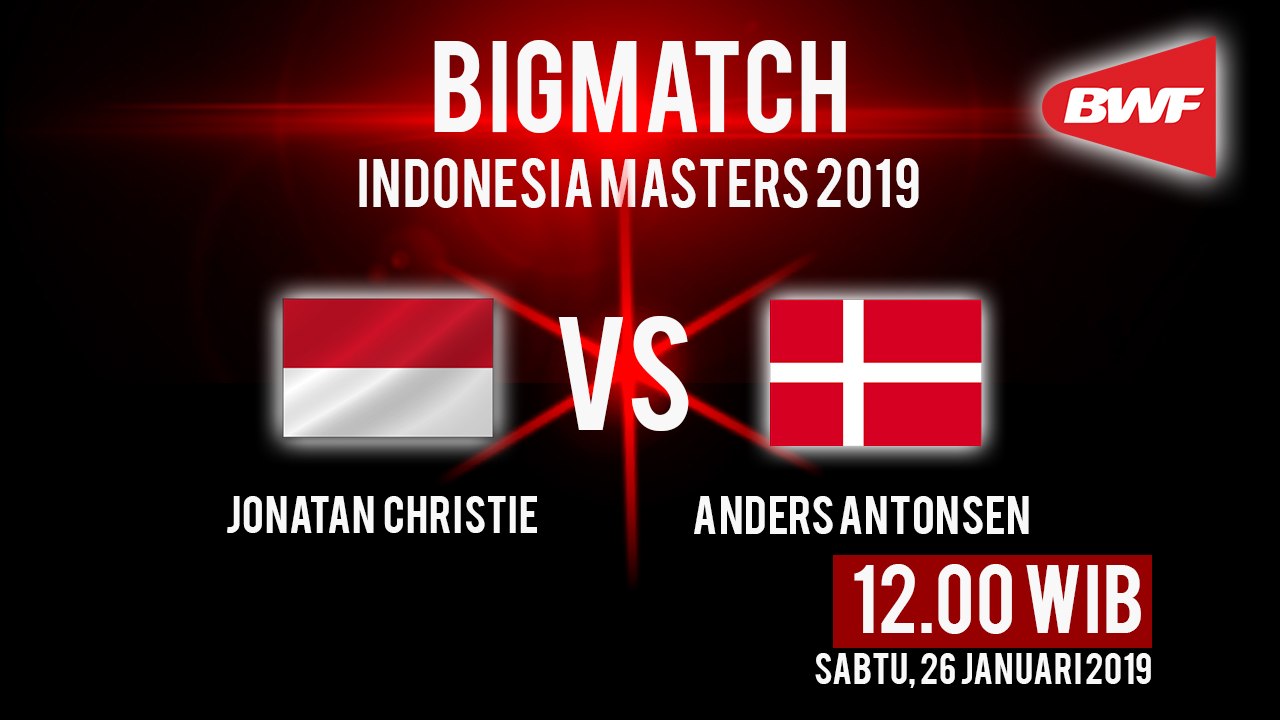 Jadwal Live Semifinal Indonesia Masters 2019, Dukung Jonatan Christie Lolos ke Final