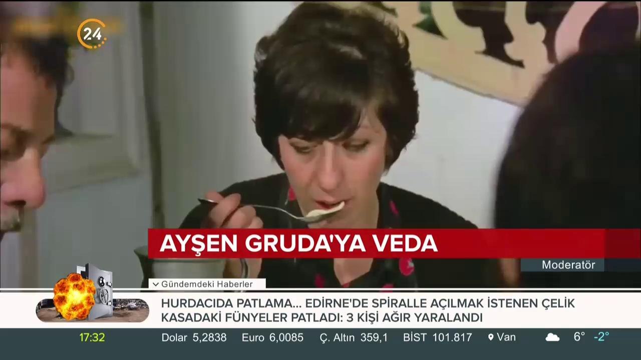 Ayşen Gruda'ya veda
