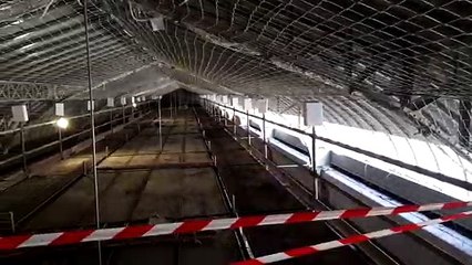 Visite du chantier de la galerie thermale de Vittel