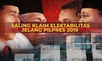 Saling Klaim Elektabilitas Jelang Pilpres 2019