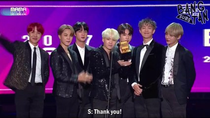 [ENG] 171201 MAMA in Hong Kong - BTS Wins Award for Best Music Video
