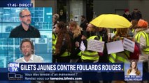 Gilets jaunes contre foulards rouges