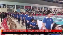 Bedensel Engelliler Yüzme Türkiye Şampiyonası Başladı