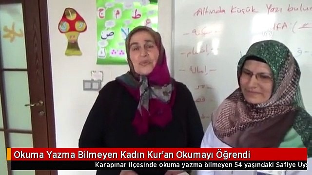 Okuma Yazma Bilmeyen Kadın Kur'an Okumayı Öğrendi