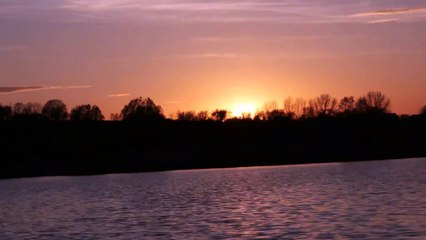 Sunset over the pond