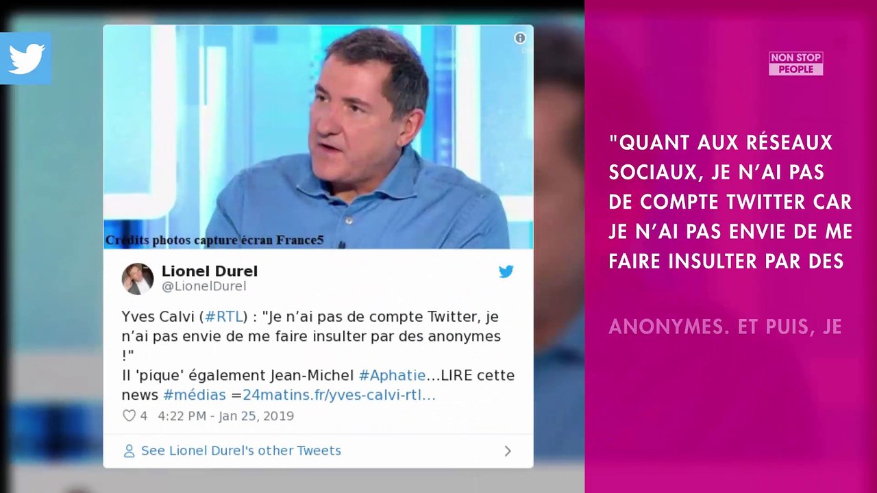 Jean-Michel Aphatie : Yves Calvi le critique avec virulence