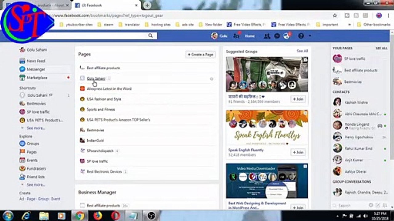 how to change facebook page name