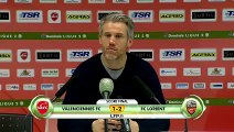 La réaction de Mickaël Landreau après Valenciennes FC - FC Lorient (1-2) 18-19