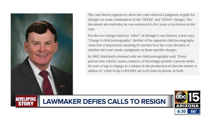 Arizona lawmaker under fire after report of 1983 sex charges