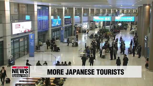 Japanese tourists to South Korea increased by 28.7% in 2018, the most in 9 years