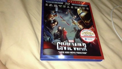 Captain America: Civil War 3D/Blu-Ray/Digital HD Unboxing