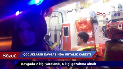 Çocukların kavgasında ortalık karıştı
