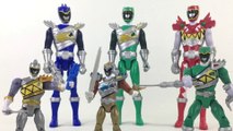 Power Rangers Dino Super Charge Action Figures Red Green Blue Gold Silver || Keith's Toy Box