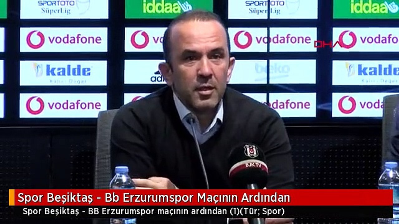 Spor Beşiktaş - Bb Erzurumspor Maçının Ardından