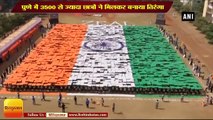 70th Republic Day: Over 3500 students create portrait of tricolour flag in Pune