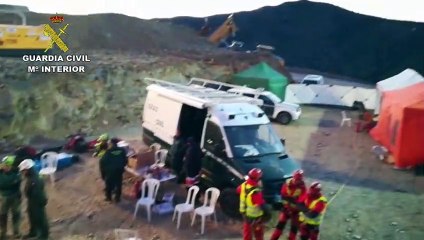 Julen se topó con tierra tras una caída libre de 71 metros