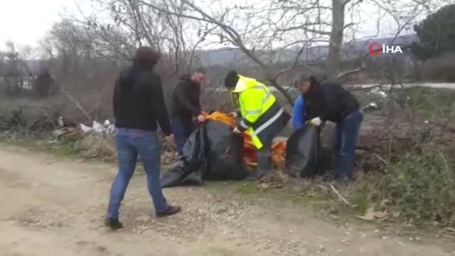 Çevre Felaketi Yaşanan Dereye Çevre Müdürlüğü ve Büyükşehir El Attı