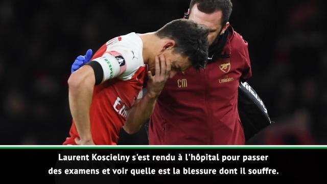 Arsenal - Emery : Koscielny s'est peut-être fracturé la mâchoire