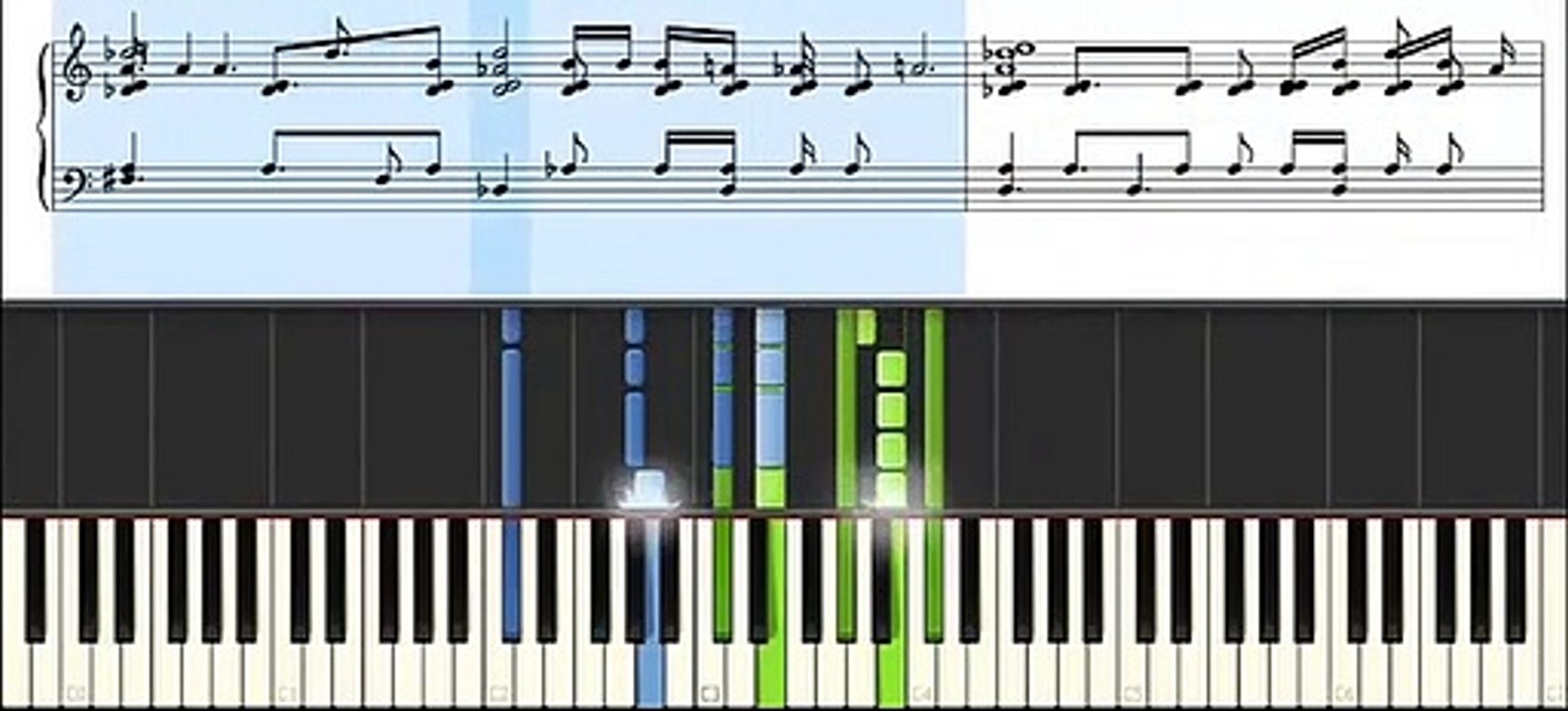 winner - colour ring piano synthesia (sheet)