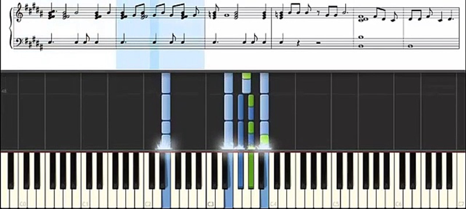 jang beom june the one i love piano synthesia (sheet)