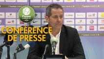 Conférence de presse Grenoble Foot 38 - Gazélec FC Ajaccio (1-1) : Philippe  HINSCHBERGER (GF38) - Hervé DELLA MAGGIORE (GFCA) - 2018/2019