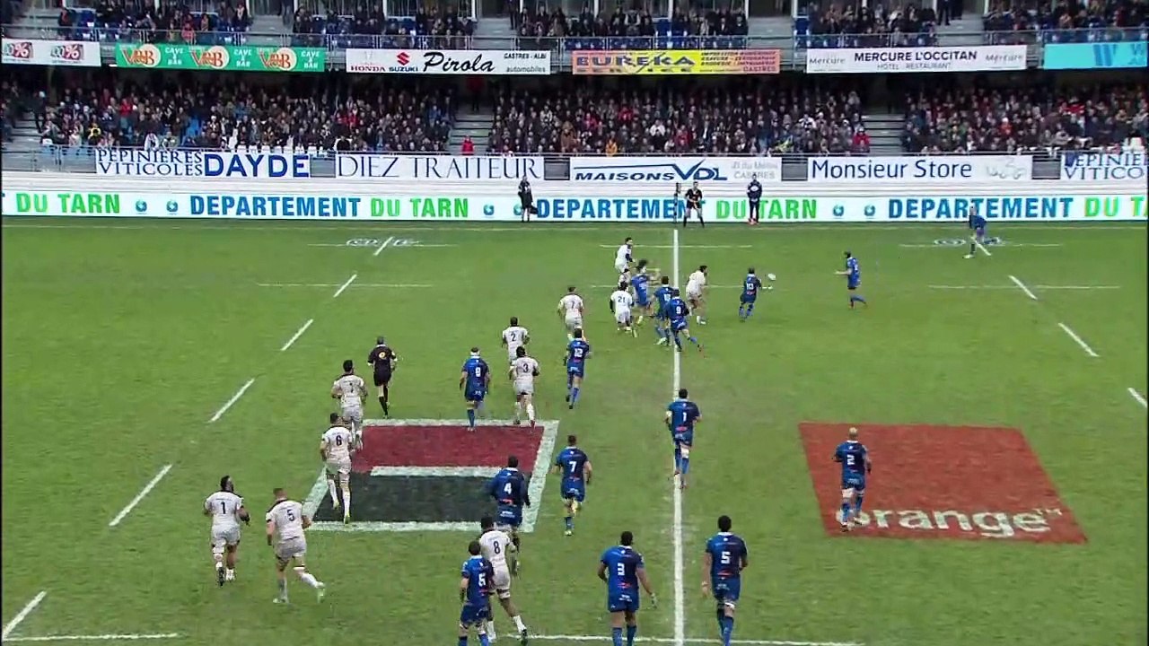 TOP 14 - Essai Rémy GROSSO (ASM) - Castres - Clermont - J15 - Saison 2018/2019