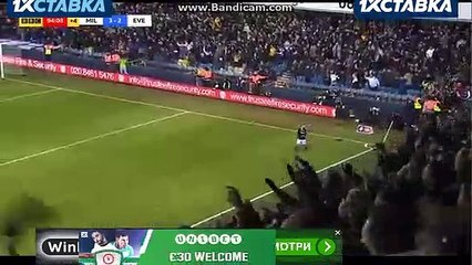 Wallace    Goal  HD   Millwall 3 - 2	 Everton  26-01-2019
